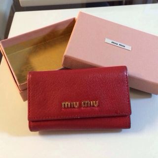 ミュウミュウ(miumiu)のmiu miu♡キーケース♡値下げ中(キーホルダー)