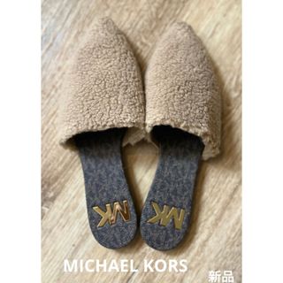 マイケルコース(Michael Kors)のMICHAEL KORS マイケルコース　ファー　ミュール　米国購入　新品(ミュール)