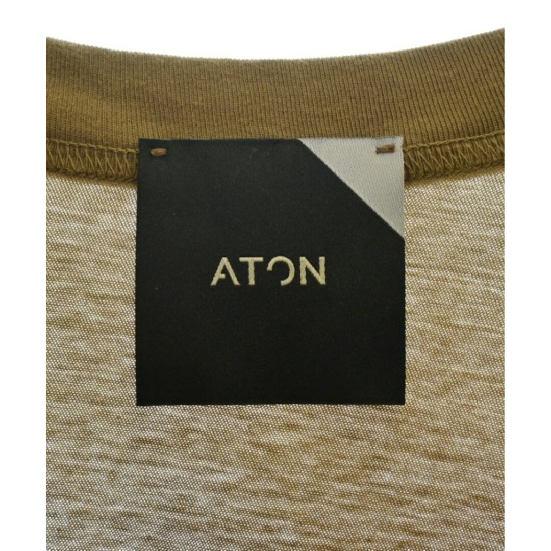 ATON エイトン Tシャツ・カットソー 2(M位) 茶