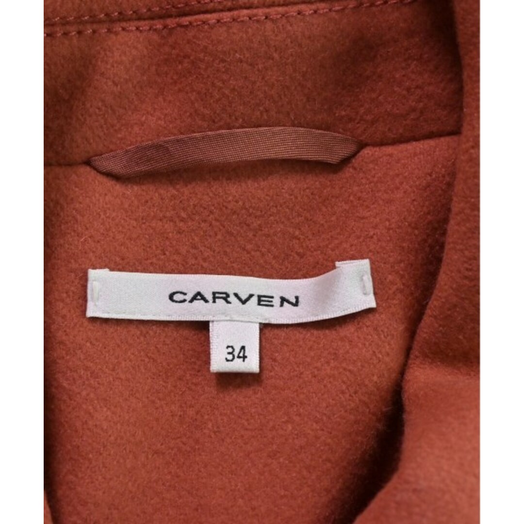 CARVEN(カルヴェン)のCARVEN カルヴェン コート 34(XXS位) 赤系 【古着】【中古】 レディースのジャケット/アウター(その他)の商品写真