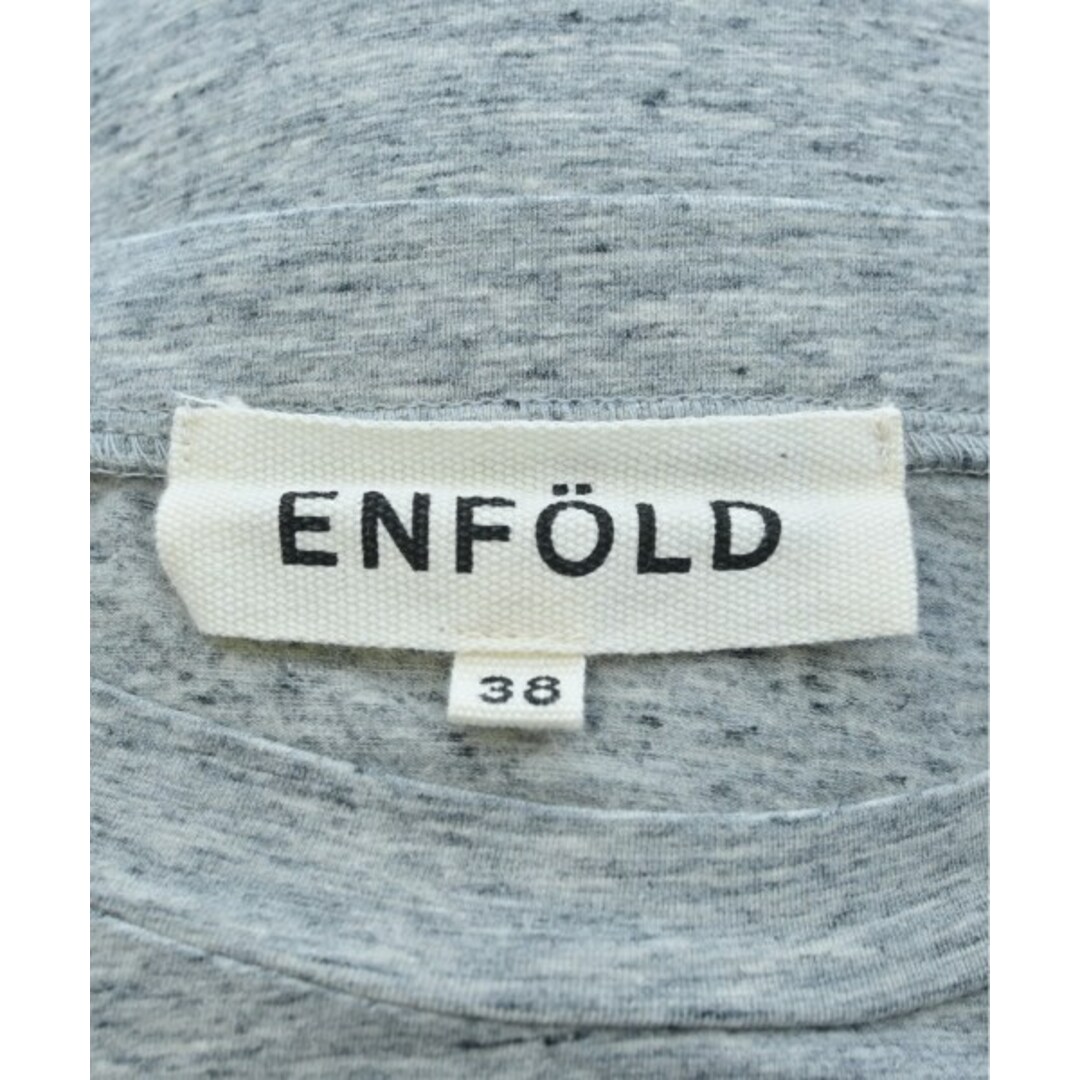 ENFOLD エンフォルド Tシャツ・カットソー 38(M位) グレー