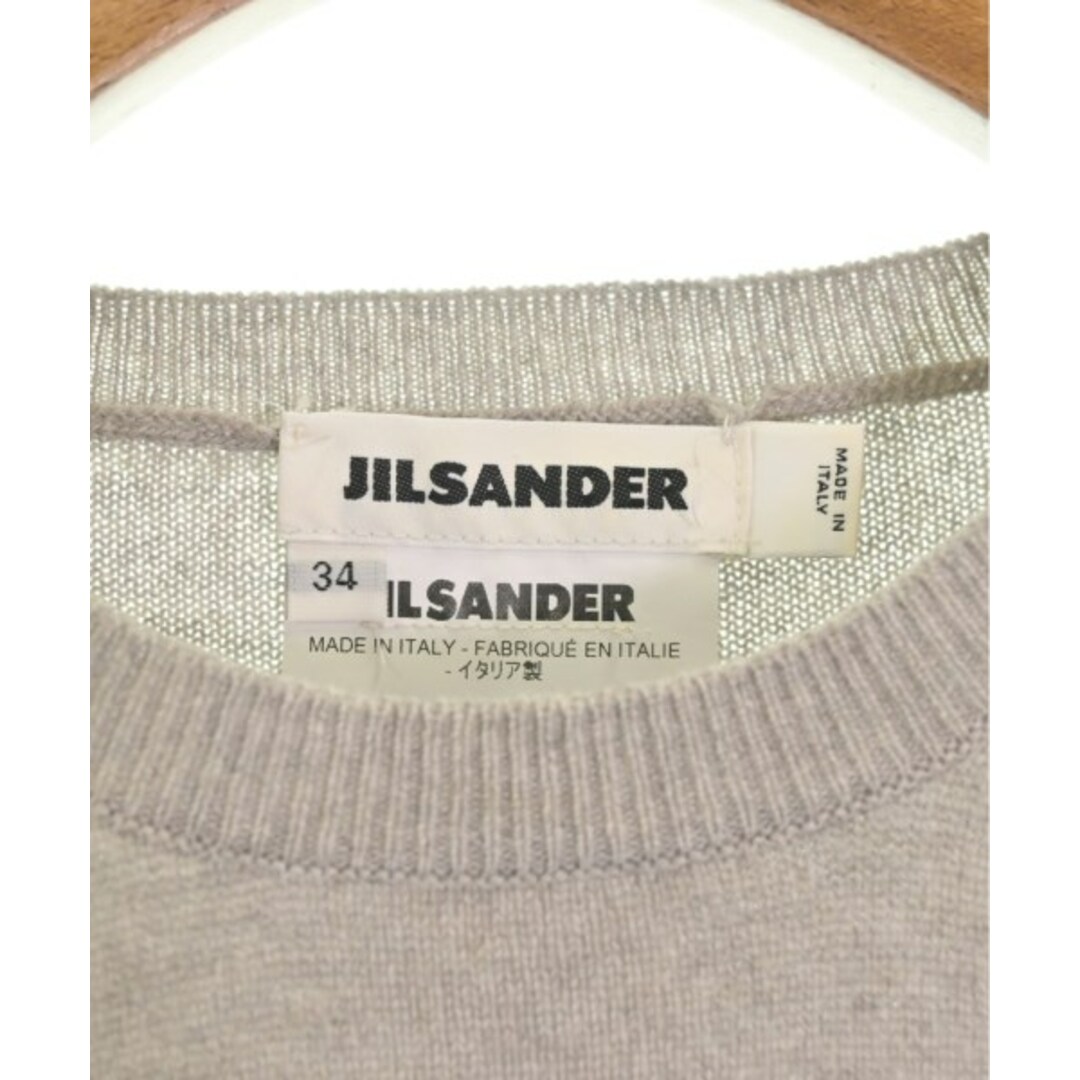 Jil Sander(ジルサンダー)のJIL SANDER ジルサンダー ニット・セーター 34(XXS位) ベージュ 【古着】【中古】 レディースのトップス(ニット/セーター)の商品写真