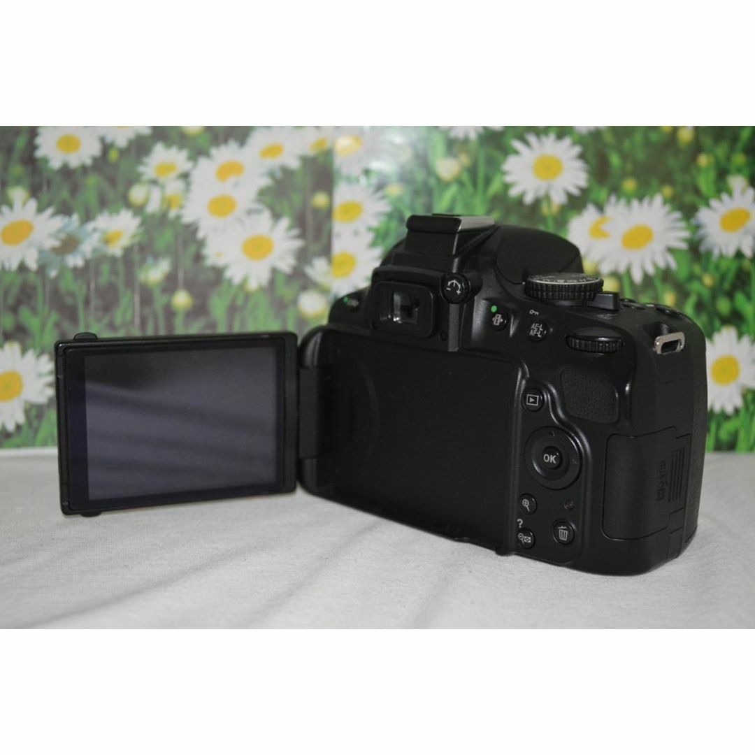 yumeカメラ美品✨スマホ転送okNikon ニコン D5100 一眼レフ ダブルレンズセット