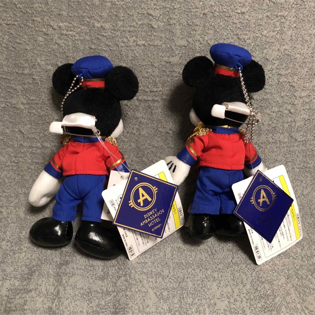 Disney(ディズニー)のぬいぐるみバッジ　ディズニー　アンバサダー　ホテル　初期　ミッキー  ミニー エンタメ/ホビーのおもちゃ/ぬいぐるみ(キャラクターグッズ)の商品写真