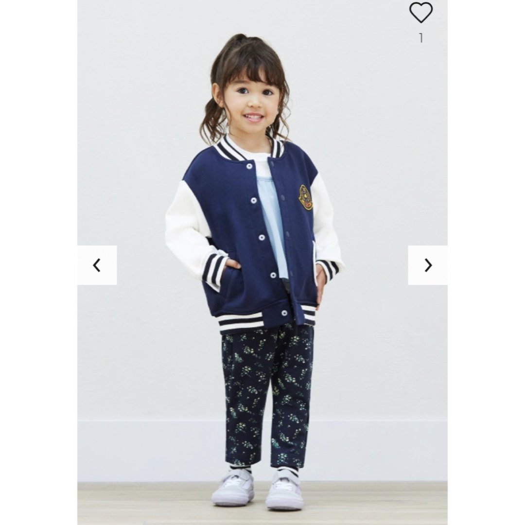 GU(ジーユー)のGU カラーブロックブルゾン(長袖) シナぷしゅ 90 キッズ/ベビー/マタニティのキッズ服男の子用(90cm~)(ジャケット/上着)の商品写真