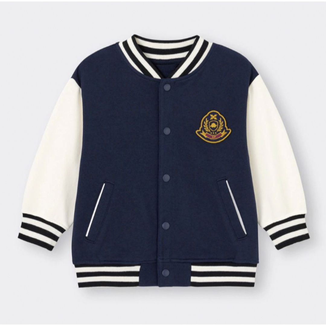 GU(ジーユー)のGU カラーブロックブルゾン(長袖) シナぷしゅ 90 キッズ/ベビー/マタニティのキッズ服男の子用(90cm~)(ジャケット/上着)の商品写真