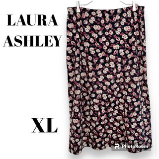 ローラアシュレイ(LAURA ASHLEY)のLAURA ASHLEY 花柄ロングスカート XL(ロングスカート)