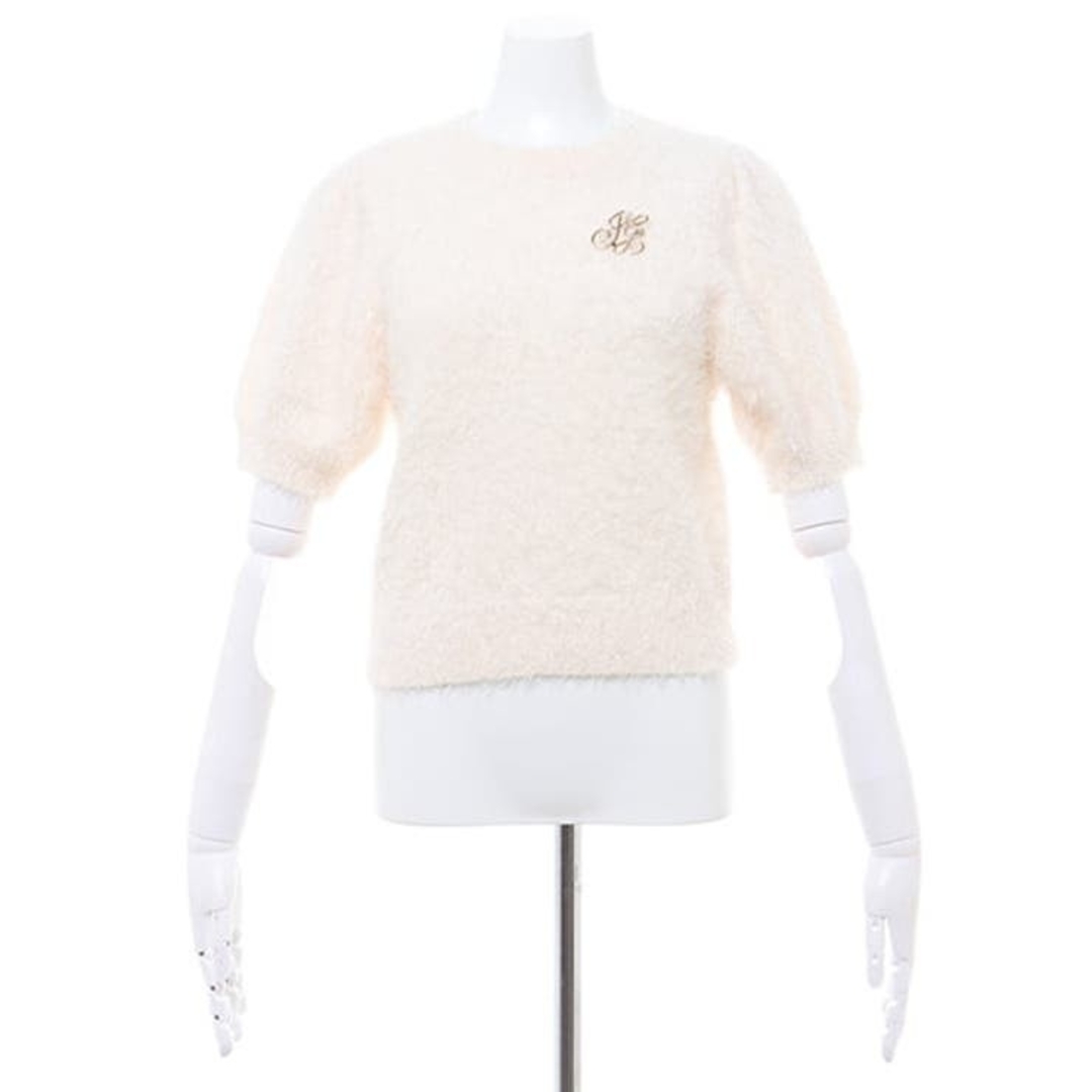 INGNI - 【新品】INGNI ブローチ付フェザーヤーンラメ半袖ニット900240