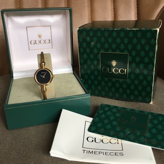 グッチ(Gucci)の極美 オールドグッチ ワイヤー バングル ウォッチ 時計(腕時計)
