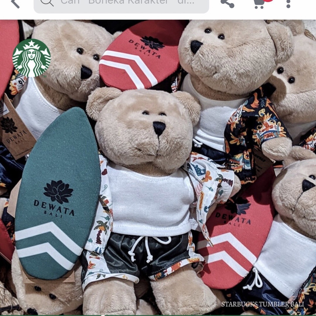 Starbucks Bearista スタバ ベアリスタ デワタバリ サーフィン