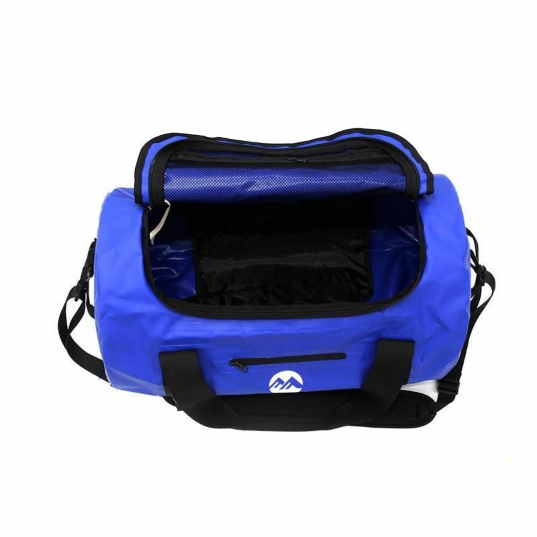 バックパック 防水 耐磨性    ハンドバッグ  ジッパー付き　30L　ブルー 自動車/バイクのバイク(装備/装具)の商品写真