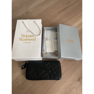 ヴィヴィアンウエストウッド(Vivienne Westwood)のVivienne Westwood 長財布　ブラック　マットレザー(財布)