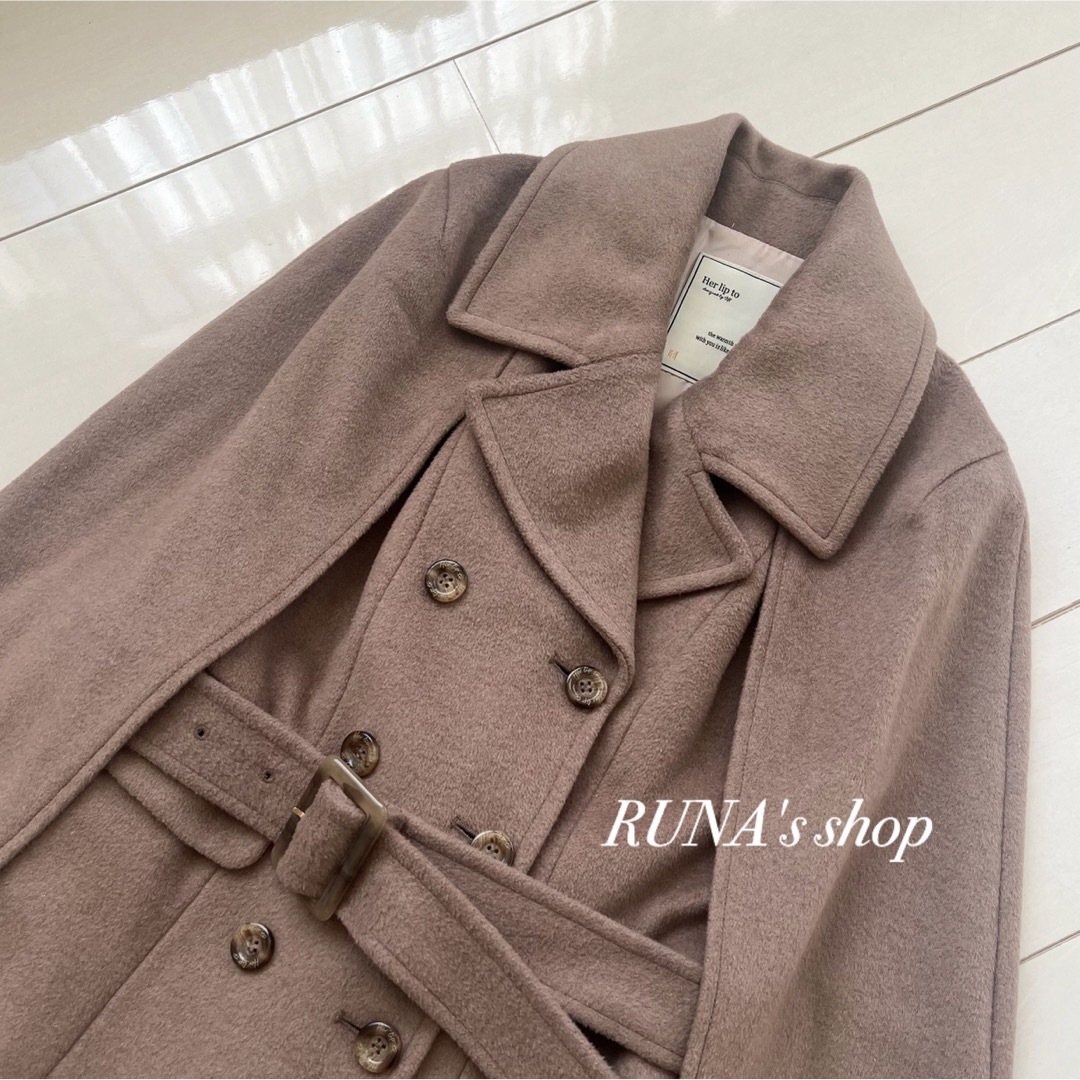 Her lip to(ハーリップトゥ)のHerlipto ★ Mademoiselle 2Way Long Coat レディースのジャケット/アウター(ロングコート)の商品写真