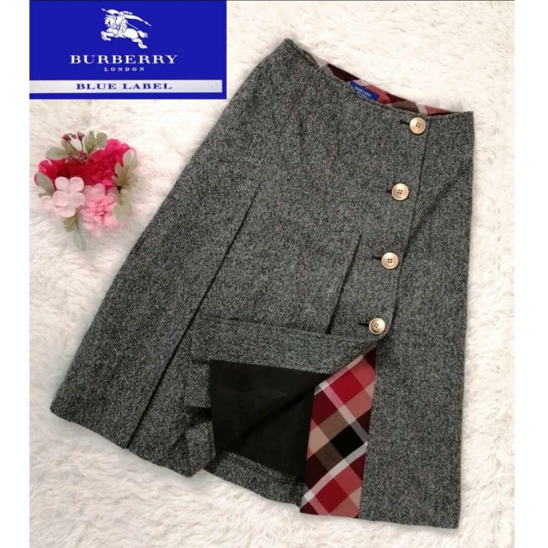 BURBERRY BLUE LABEL(バーバリーブルーレーベル)の【美品】BURBERRY BLUE LABEL　スカート レディースのスカート(ひざ丈スカート)の商品写真