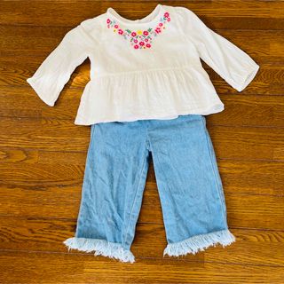 ギャップキッズ(GAP Kids)の[美品]激かわコーデ♡セット売り　女の子 80 GAP mamaraku(パンツ)