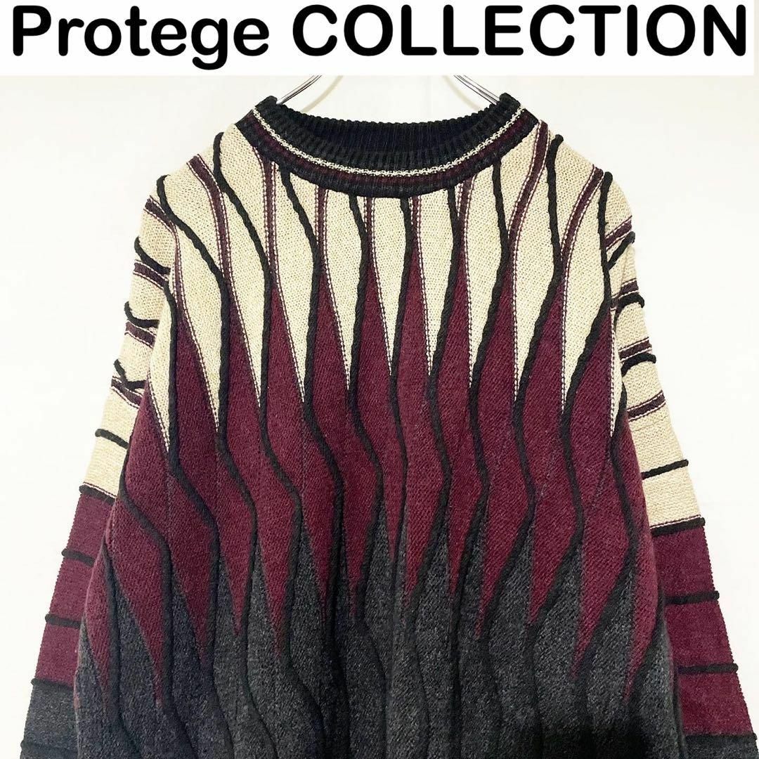 販売専門店 Protege COLLECTION 3D ニット セーター 古着 ヴィンテージ