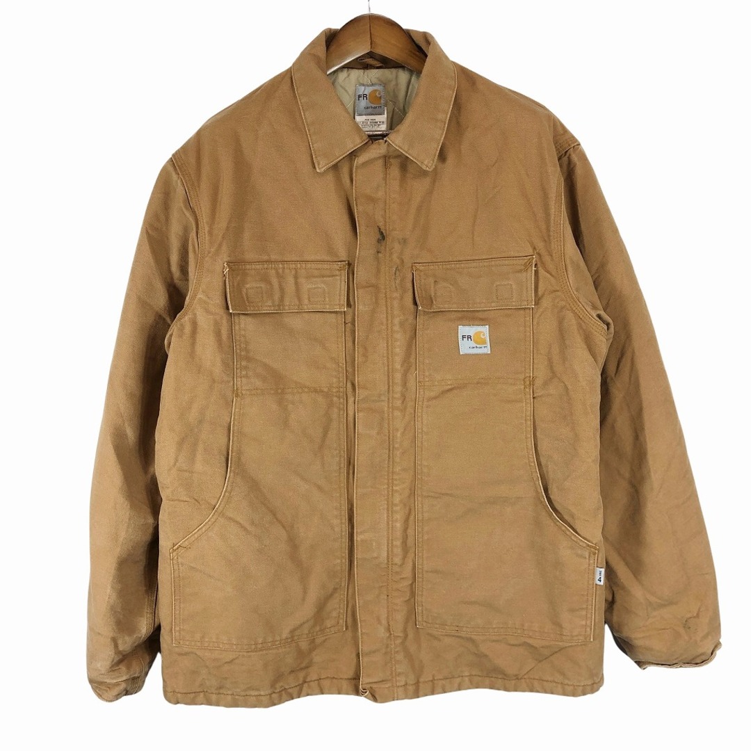 carhartt(カーハート)のCarhartt カーハート トラディショナルコート ダック生地 ワークジャケット 防寒  アメカジ ブラウン (メンズ L) 中古 古着 O9771 メンズのジャケット/アウター(その他)の商品写真