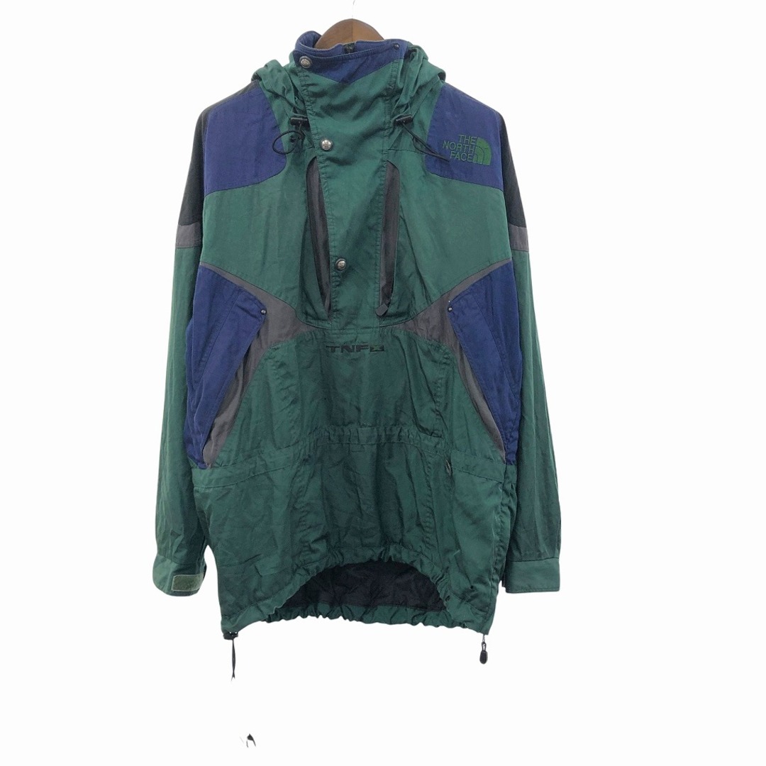 90年代 THE NORTH FACE ノースフェイス TNFX プルオーバー マウンテンパーカー グリーン (メンズ XLサイズ相当) 中古 古着  O9792 | フリマアプリ ラクマ