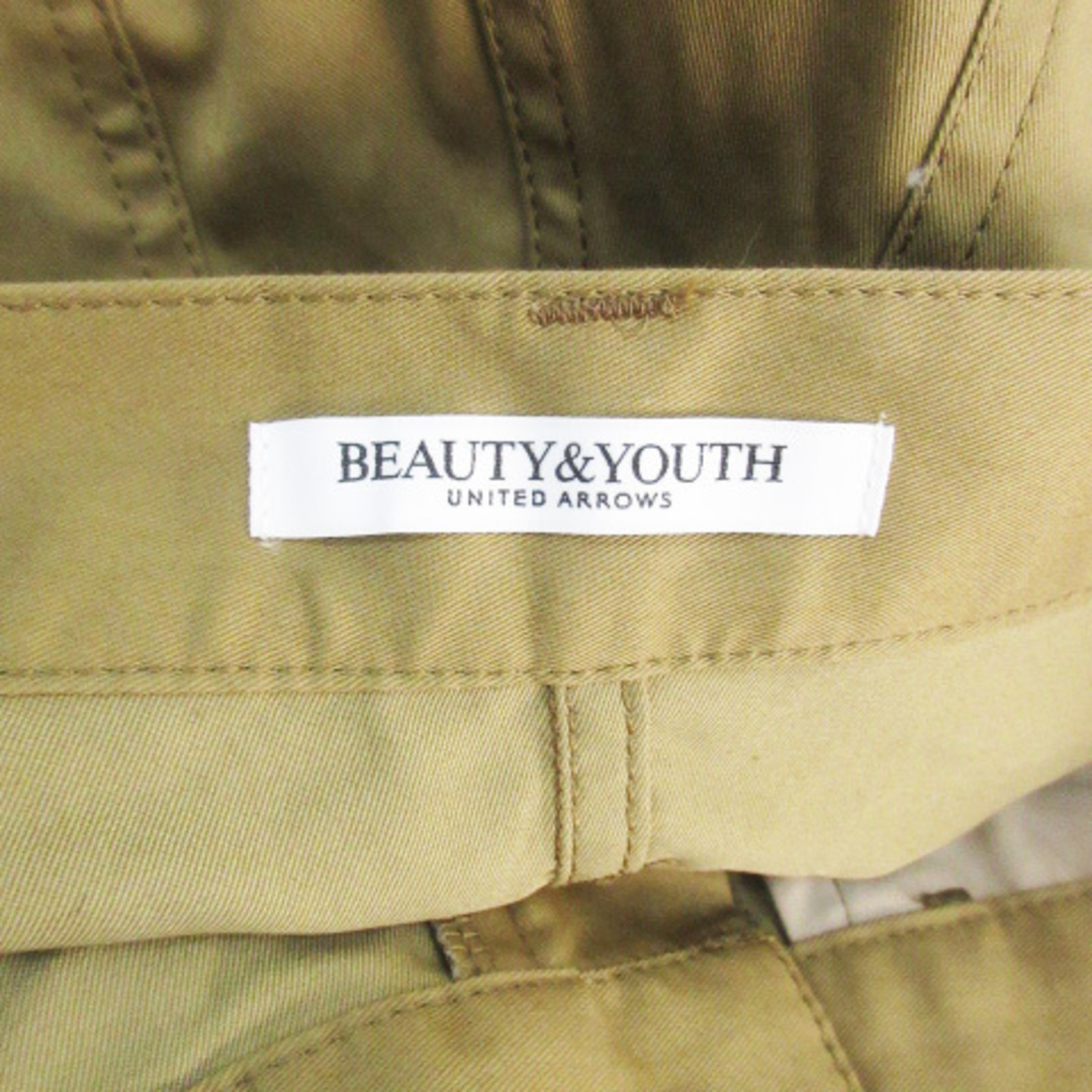 BEAUTY&YOUTH UNITED ARROWS(ビューティアンドユースユナイテッドアローズ)のB&Y ユナイテッドアローズ センタープレスパンツ テーパード S ベージュ レディースのパンツ(その他)の商品写真