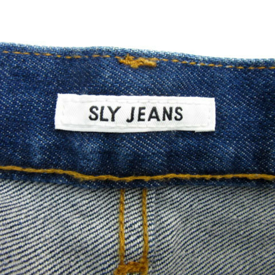 SLY(スライ)のスライ JEANS デニムパンツ ジーンズ ワイドパンツ バギーパンツ 24 青 レディースのパンツ(デニム/ジーンズ)の商品写真