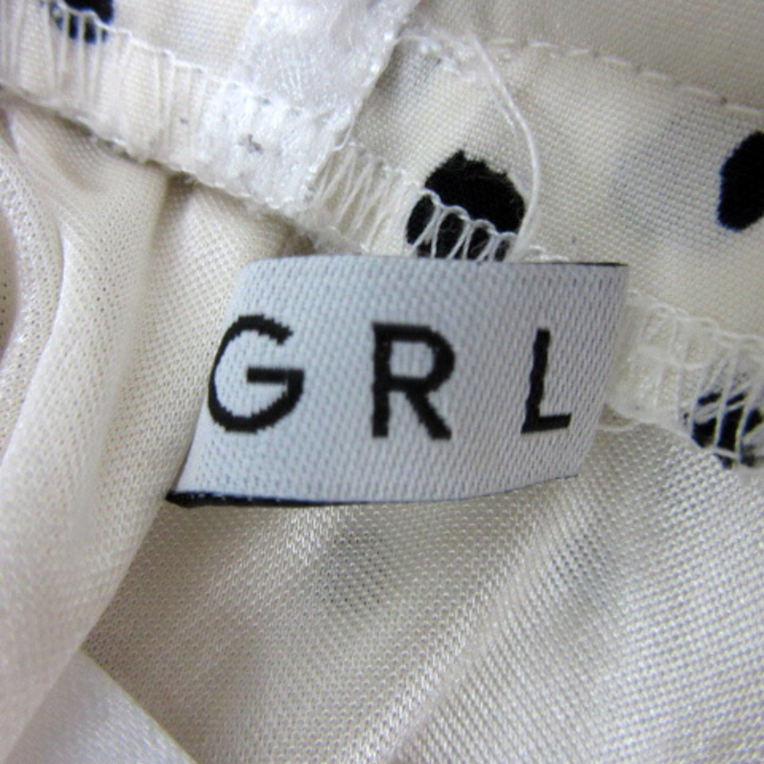 GRL(グレイル)のグレイル フレアスカート マキシ丈 ロング丈 ダルメシアン柄 S 白 黒 レディースのスカート(ロングスカート)の商品写真