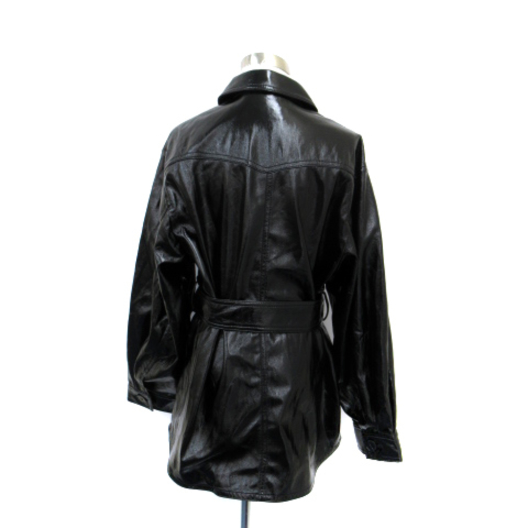 SLY(スライ)のスライ SLY フェイクレザージャケット ステンカラージャケット 1 黒 ■MO レディースのジャケット/アウター(その他)の商品写真