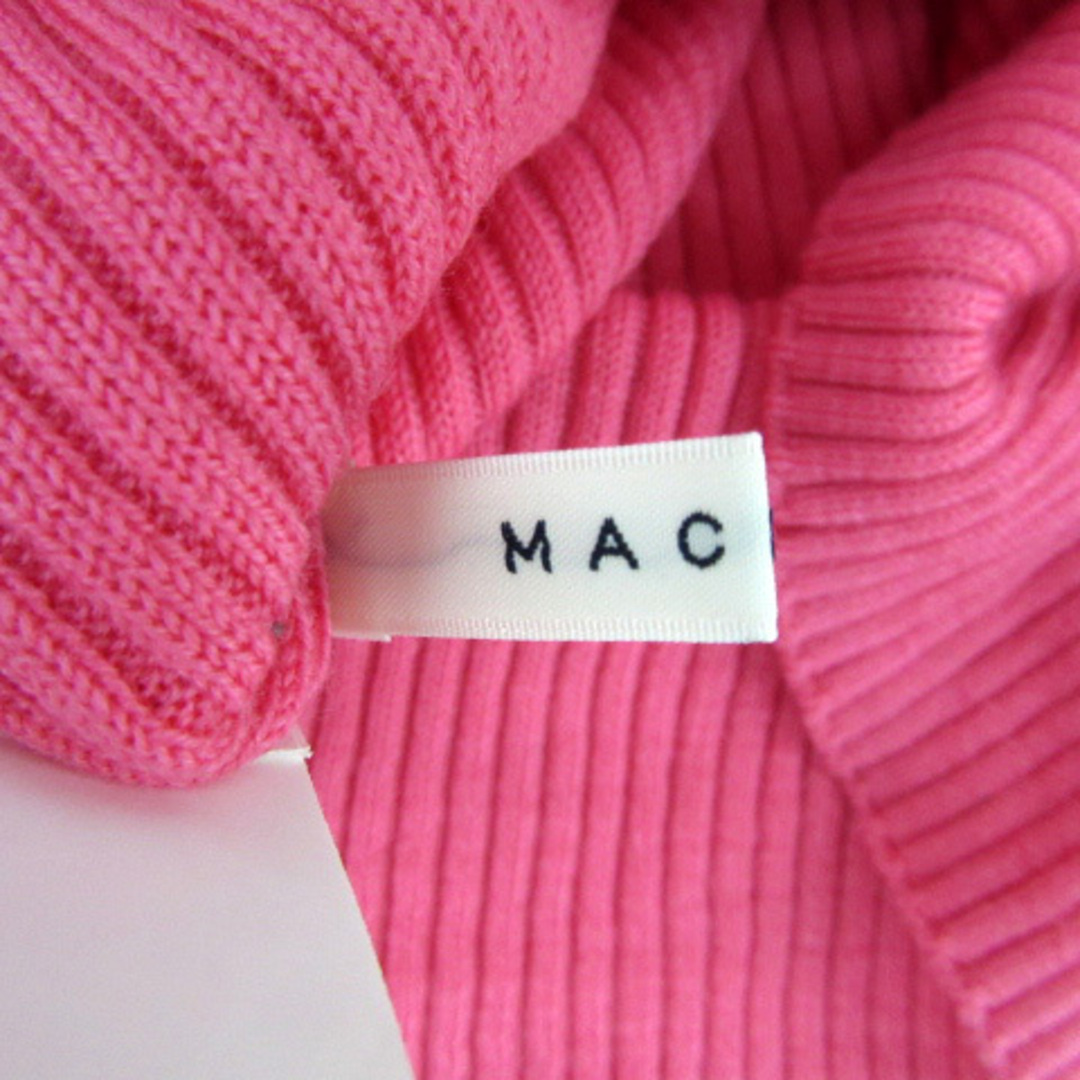 MACPHEE(マカフィー)のマカフィー トゥモローランド リブニット カットソー 長袖 ウール S ピンク レディースのトップス(ニット/セーター)の商品写真