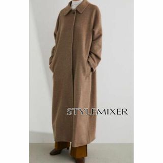 美品★STYLEMIXER ステンカラーロングウールコート(ロングコート)