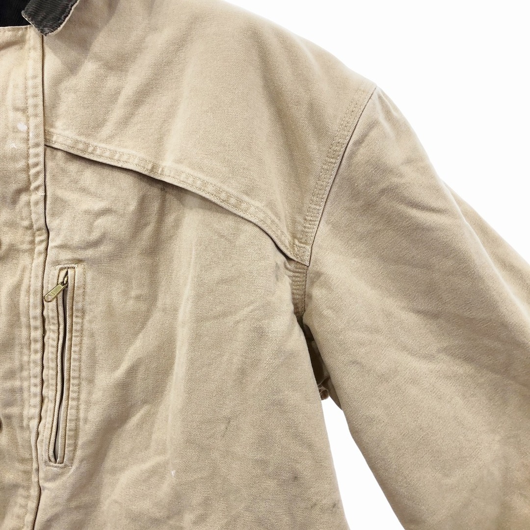 carhartt(カーハート)の80年代 USA製 Carhartt カーハート ダック生地 ワークジャケット ワーク  アメカジ ベージュ (メンズ XL) 中古 古着 O9800 メンズのジャケット/アウター(その他)の商品写真