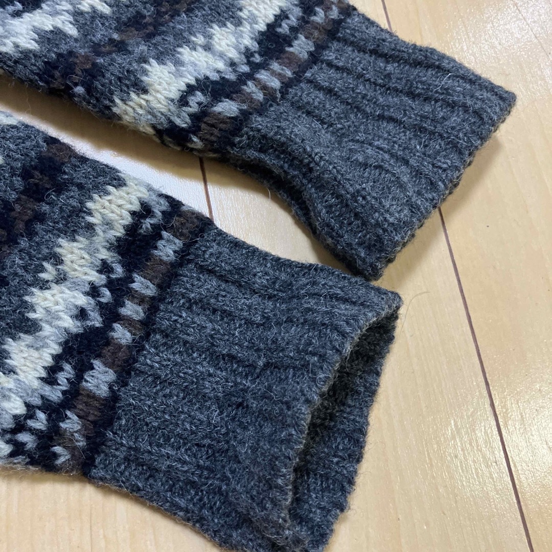 WOOL RICH   ウールリッチ　ニット　セーター　ベルト付　グレー　M