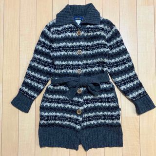 ウールリッチ(WOOLRICH)のWOOL RICH   ウールリッチ　ニット　セーター　ベルト付　グレー　M(ニット/セーター)