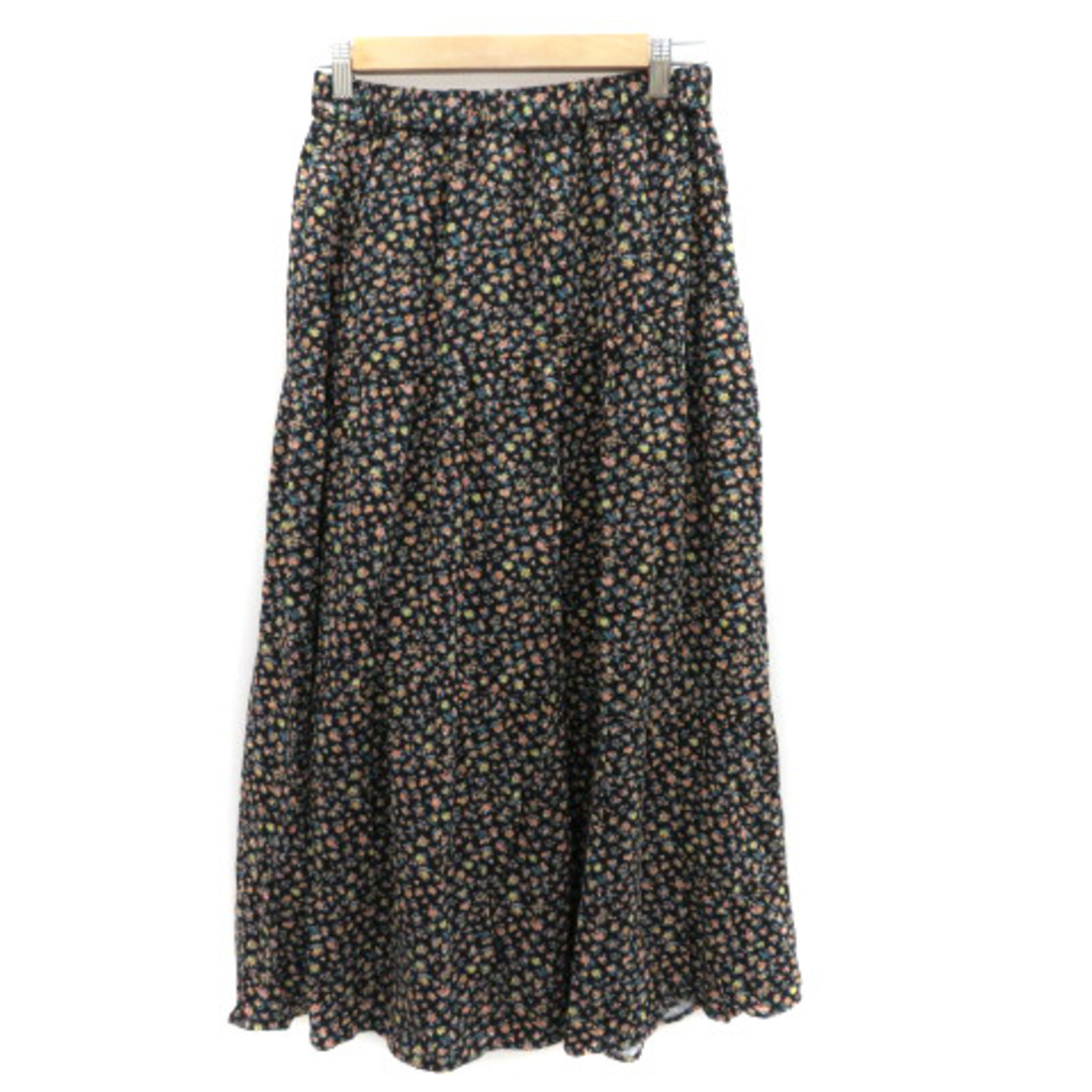 SM2(サマンサモスモス)のサマンサモスモス フレアスカート ギャザースカート ロング丈 マキシ丈 花柄 F レディースのスカート(ロングスカート)の商品写真