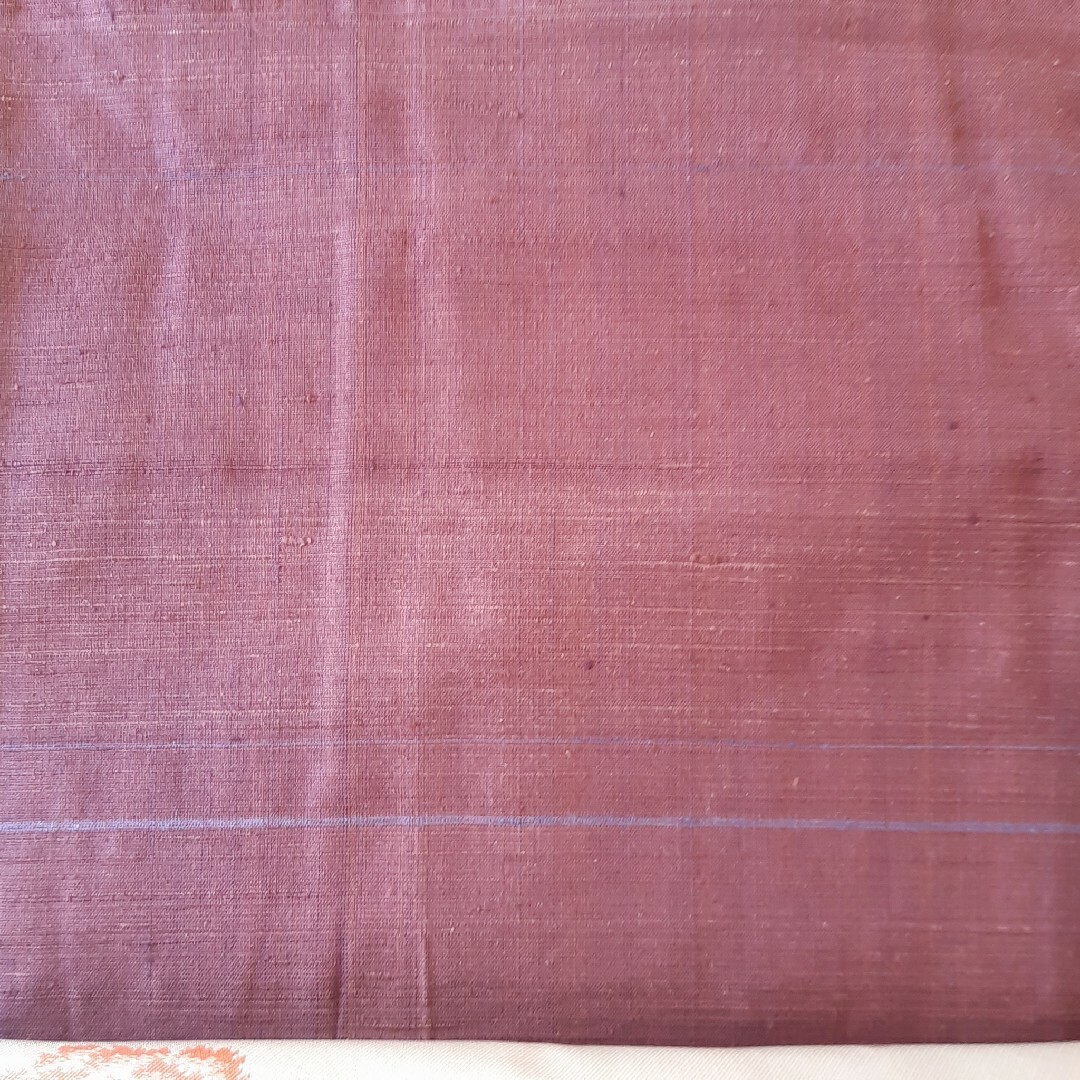 横段の手織紬   袷    正絹 レディースの水着/浴衣(着物)の商品写真