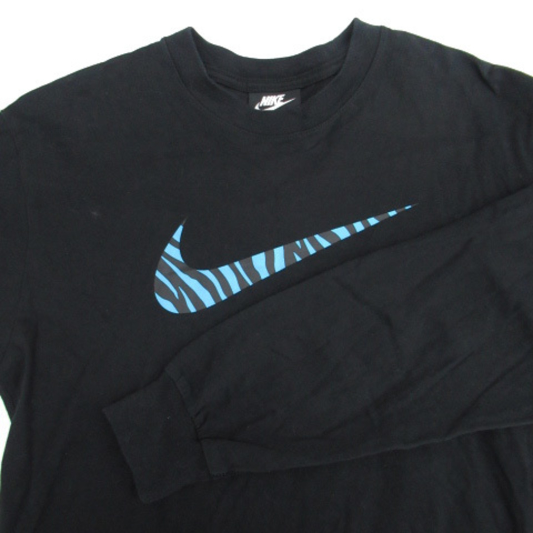 NIKE(ナイキ)のナイキ NIKE Tシャツ カットソー プリント S 黒 ブラック 水色 メンズのトップス(Tシャツ/カットソー(七分/長袖))の商品写真