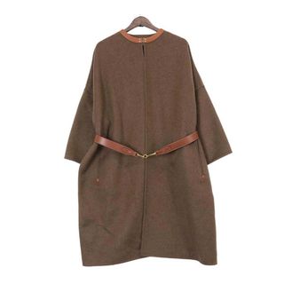 セリーヌ CELINE 美品 開襟 ジャケット ヘリンボーン 茶 38 S位