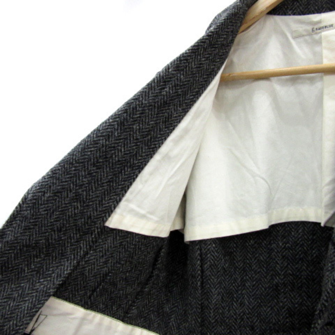 RAGEBLUE(レイジブルー)のレイジブルー テーラードジャケット シングルボタン ヘリンボーン柄 M グレー メンズのジャケット/アウター(テーラードジャケット)の商品写真