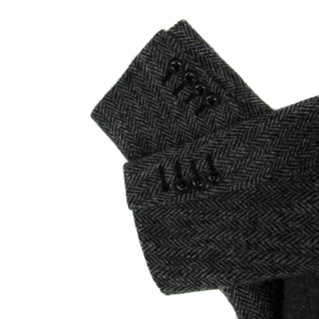 RAGEBLUE(レイジブルー)のレイジブルー テーラードジャケット シングルボタン ヘリンボーン柄 M グレー メンズのジャケット/アウター(テーラードジャケット)の商品写真