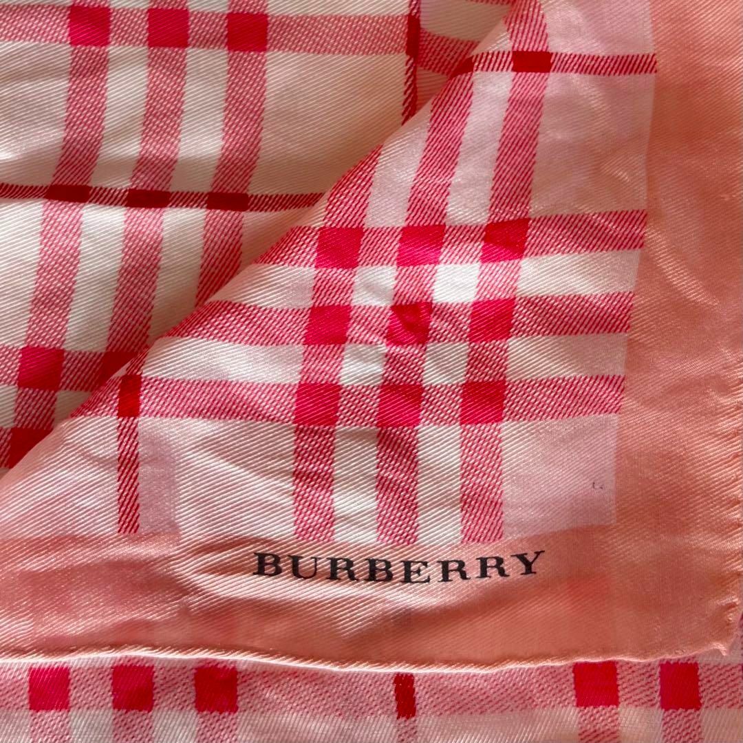 BURBERRY(バーバリー)のバーバリー　ノバチェック　スカーフ　ピンク レディースのファッション小物(バンダナ/スカーフ)の商品写真