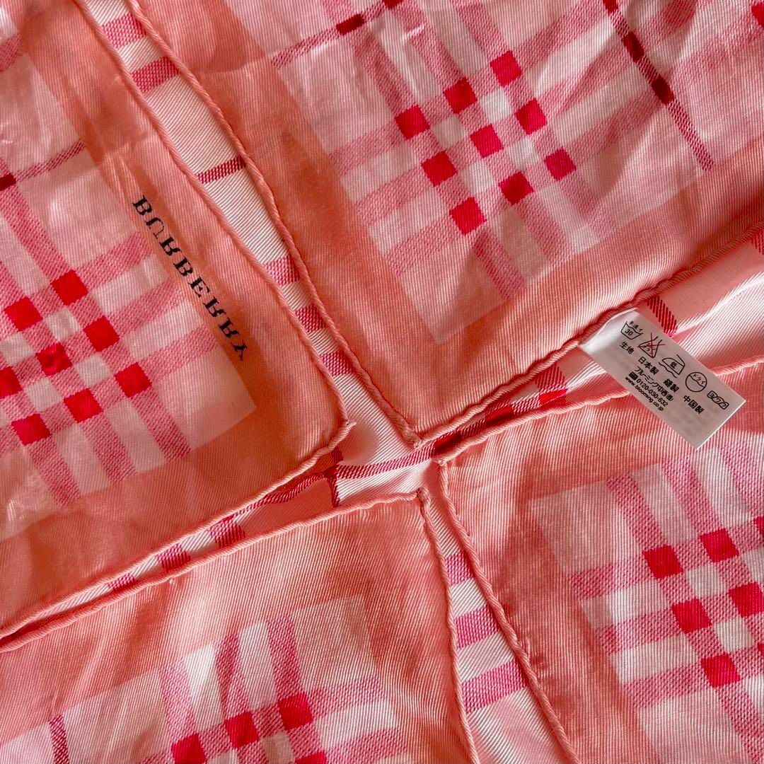 BURBERRY(バーバリー)のバーバリー　ノバチェック　スカーフ　ピンク レディースのファッション小物(バンダナ/スカーフ)の商品写真