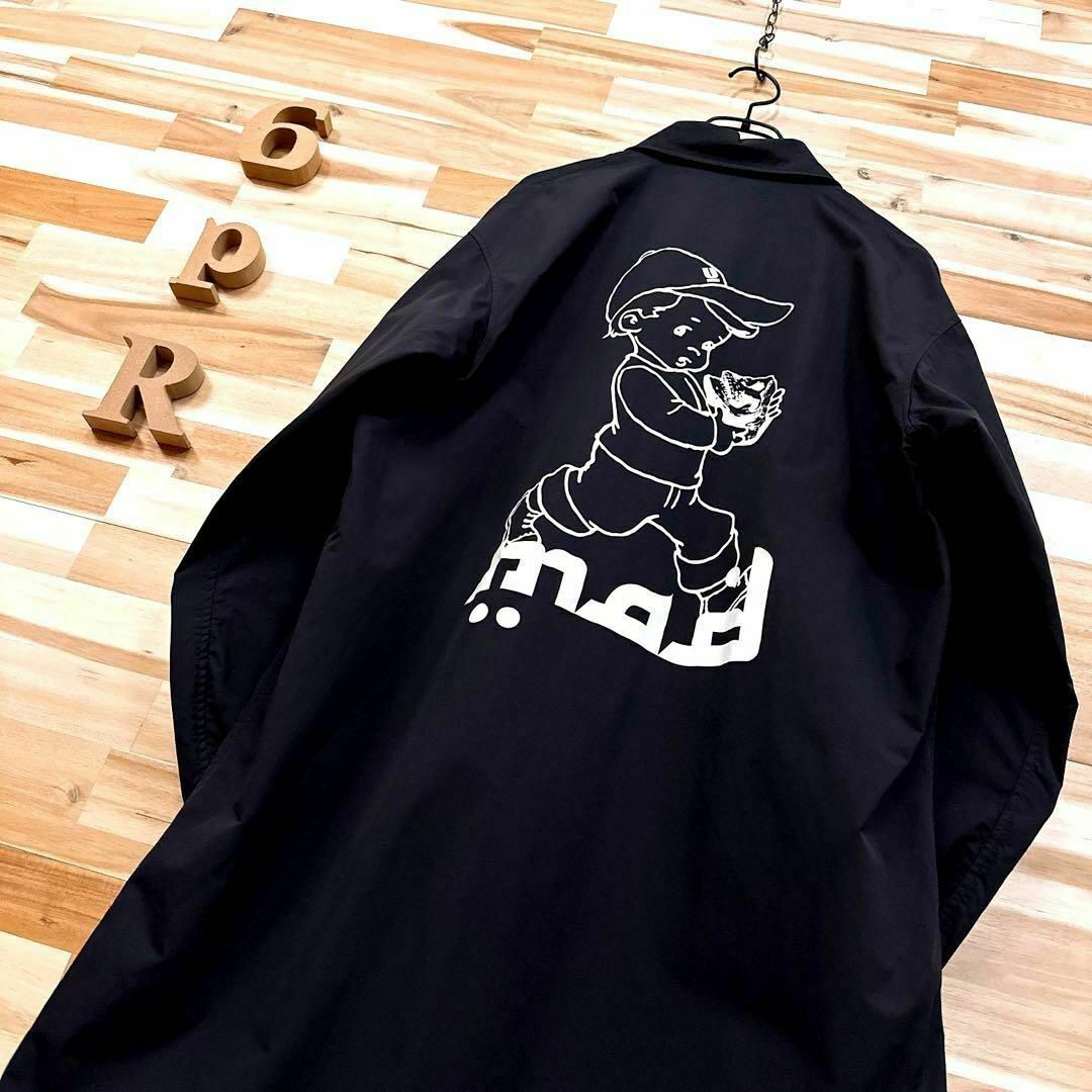 激レア【アンダーカバー】mad ロング コーチジャケット コート スカル 紺×白 | フリマアプリ ラクマ