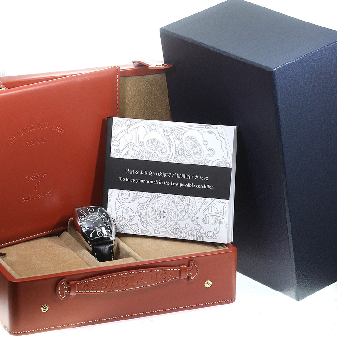 ベルト訳あり☆★箱・保証書付き【FRANCK MULLER】フランクミュラー カサブランカ トノーカーベックス 8880CDTNR デイト 自動巻き メンズ【ev20】