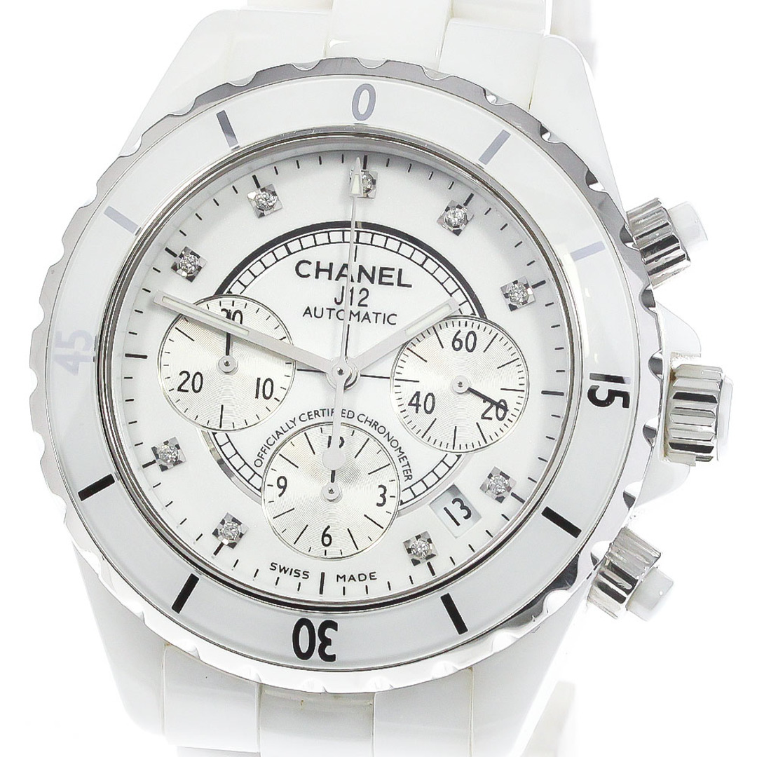 CHANEL(シャネル)のシャネル CHANEL H2009 J12 9Pダイヤ クロノグラフ 自動巻き メンズ 内箱付き_780953 メンズの時計(腕時計(アナログ))の商品写真