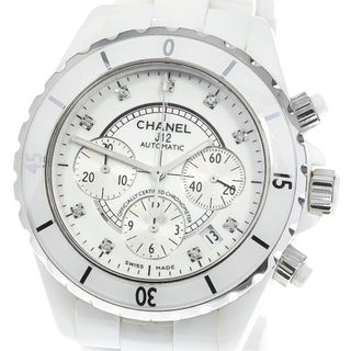 シャネル(CHANEL)のシャネル CHANEL H2009 J12 9Pダイヤ クロノグラフ 自動巻き メンズ 内箱付き_780953(腕時計(アナログ))