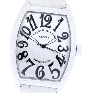 フランクミュラー(FRANCK MULLER)のフランクミュラー FRANCK MULLER 8880SCWHTCRO トノー カーベックス ホワイトクロコ 自動巻き メンズ 保証書付き_780187(腕時計(アナログ))