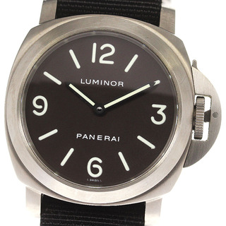 パネライ(PANERAI)のパネライ PANERAI PAM00116 ルミノールベース 手巻き メンズ 箱・保証書付き_781315(腕時計(アナログ))