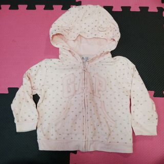 くすみピンク　パーカー　トレーナー　babygap ギャップ カーディガン　80