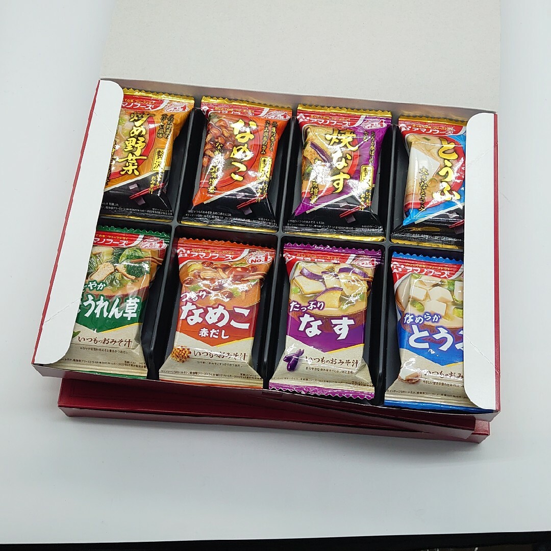 shop｜ラクマ　アマノフーズ　M-100R　8食　by　フリーズドライ　チュウ's　おみそ汁贅沢ギフト　☓3箱の通販