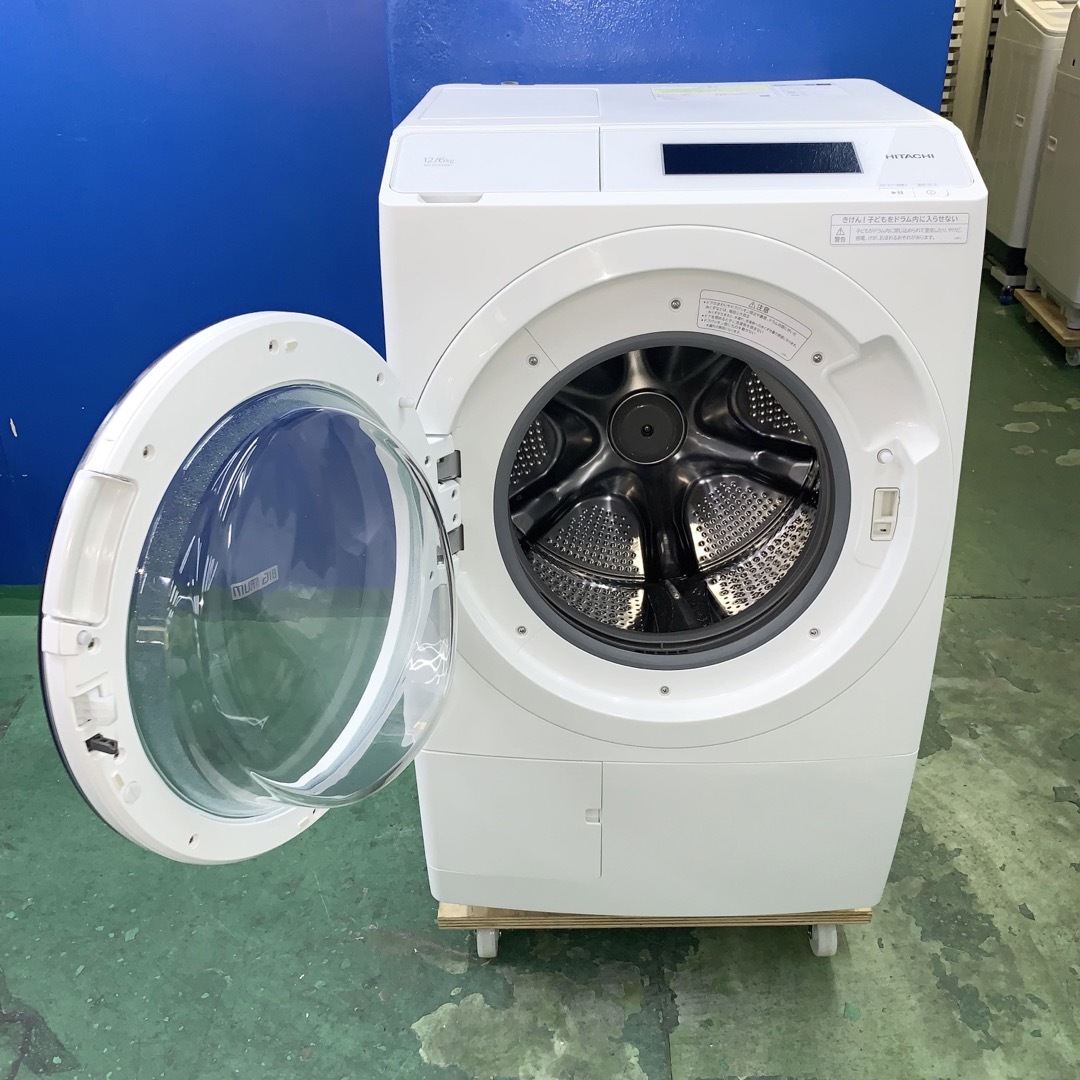 ⭐️HITACHI⭐️ドラム式洗濯乾燥機2023年12kg美品大阪市近郊配送無料