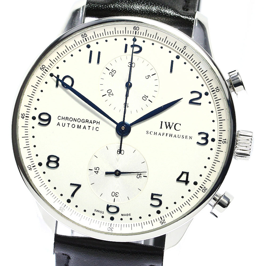 IWC IWC SCHAFFHAUSEN IW371446 ポルトギーゼ クロノグラフ 自動巻き メンズ 良品 _765066