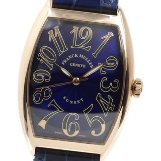 フランクミュラー FRANCK MULLER 6850SC トノーカーベックス プラチナムローター 自動巻き メンズ 良品 _777306